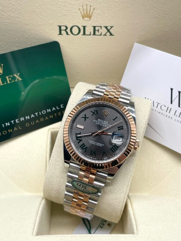 Rolex Datejust Bi Color Rosé Gold Wimbledon Jubilee 41MM Super