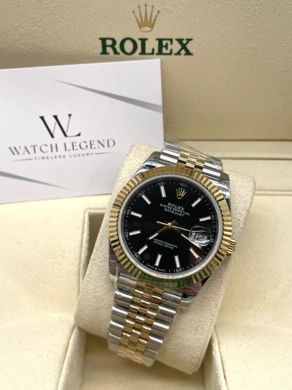 Rolex Datejust Bi Color Yellow Gold Black 41MM BP