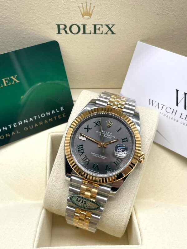 Rolex Datejust Bi Color Yellow Gold Wimbledon Jubilee 41MM Super