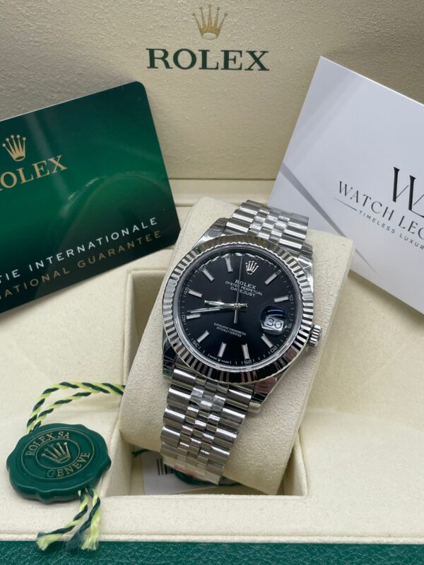 Rolex Datejust Black Steel Jubilee 41MM Super