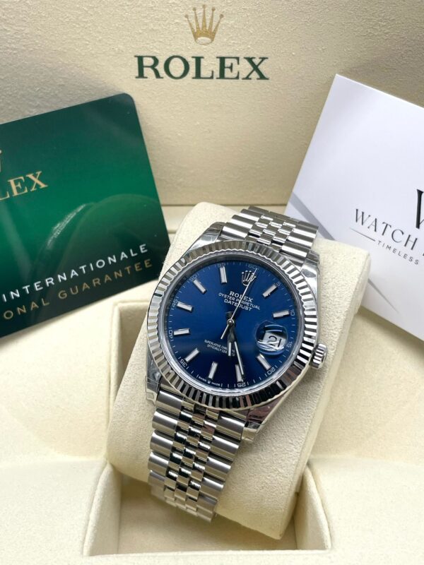Rolex Datejust Blue Steel Jubilee 41MM Super