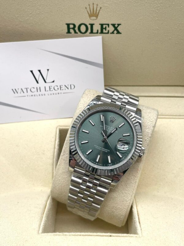 Rolex Datejust Mint Green Dial Jubilee 41MM BP
