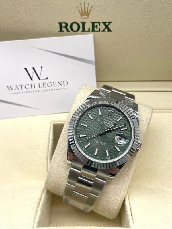 Rolex Datejust Motif Mint Green Jubilee 41MM BP