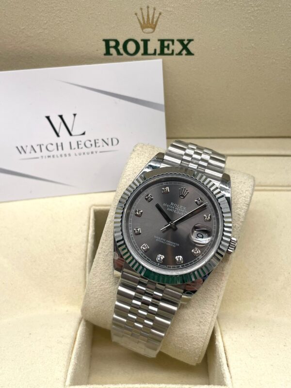 Rolex Datejust Rhodium Grey Diamond Jubilee 41MM BP