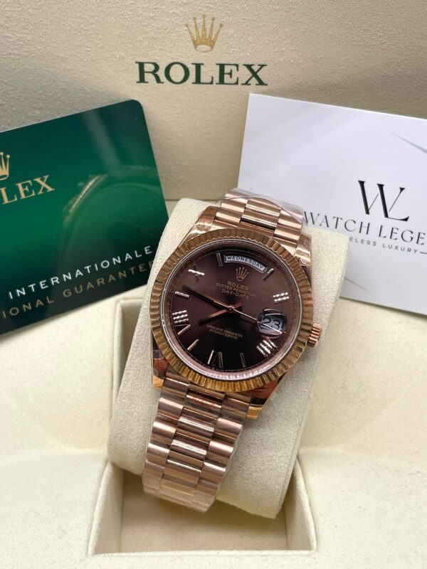 Rolex Day-Date Choco Rosé Gold 40MM Super