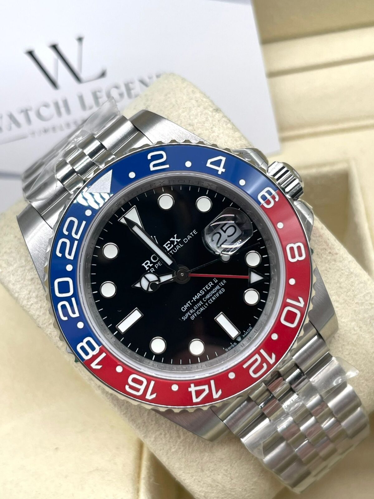 Rolex GMT-Master II Pepsi Jubilee 40MM BP - WatchLegend.nl