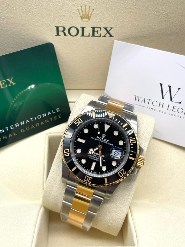 Rolex Submariner Black Bi Color Yellow Gold 40MM Super