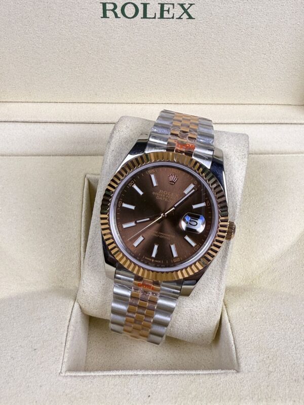 AAA+ Rolex Datejust Bi Color Rosé Gold Choco 41MM Dial