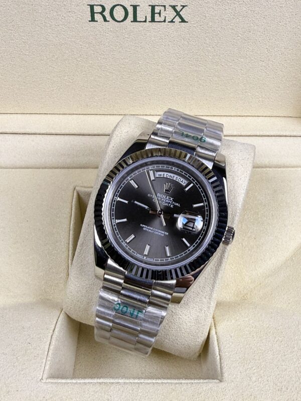 AAA+ Rolex Day-Date Rhodium Grey 40MM Dial