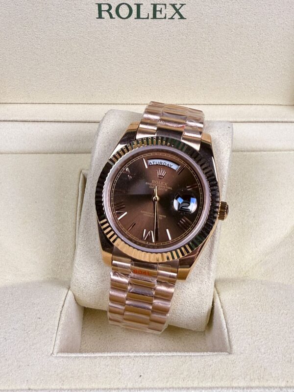 AAA+ Rolex Day-Date Rosé Gold Choco 40MM Dial