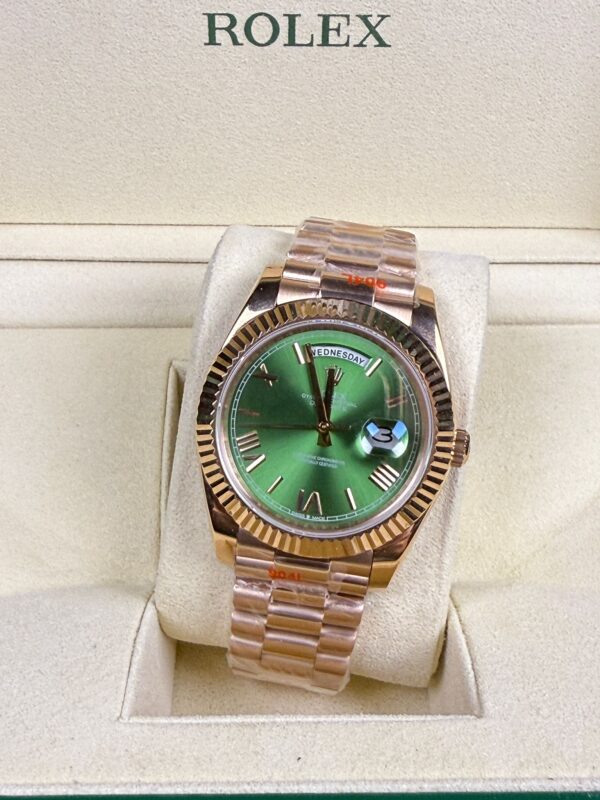AAA+ Rolex Day-Date Rosé Gold Olive Green 40MM Dial