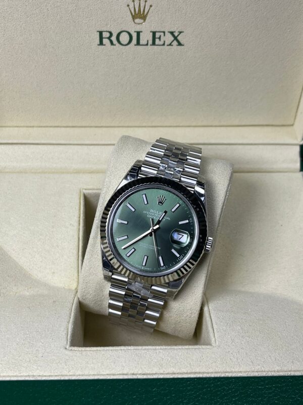 Rolex Datejust Mint Green Steel Jubilee 41MM Super